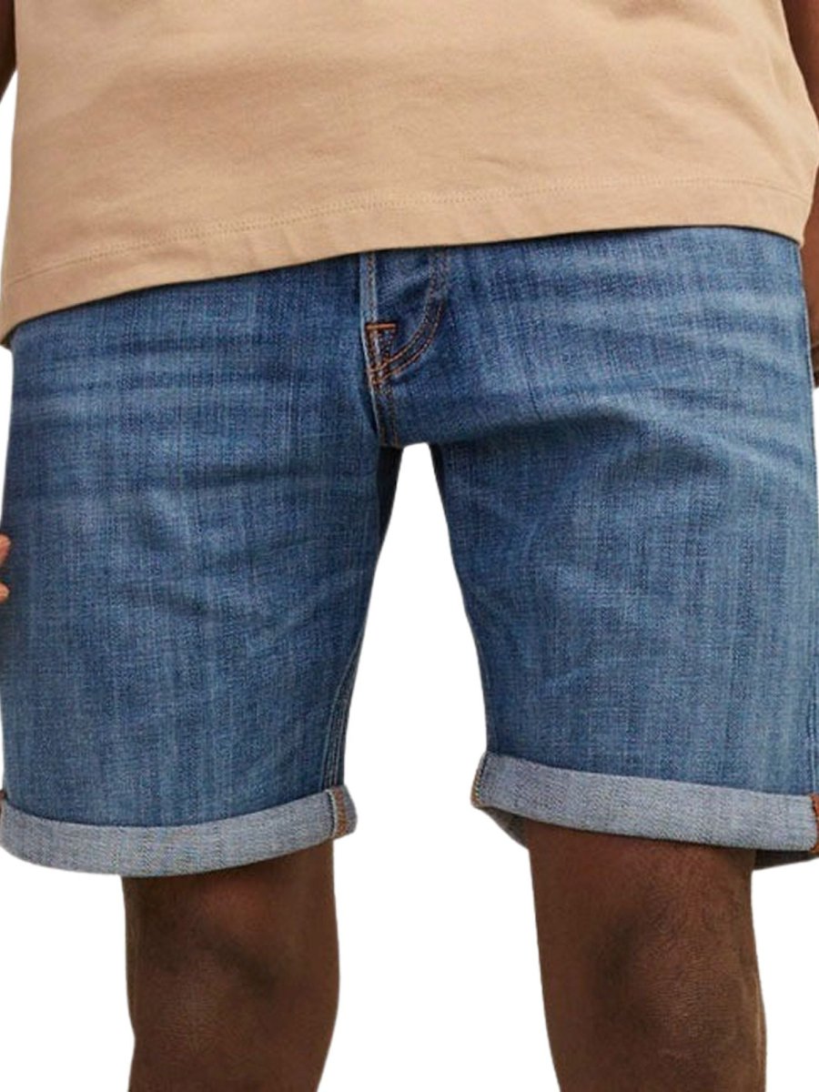 Pantaloni scurți albaștri Jack & Jones Chris Wood – produs din colecția 2Vibe