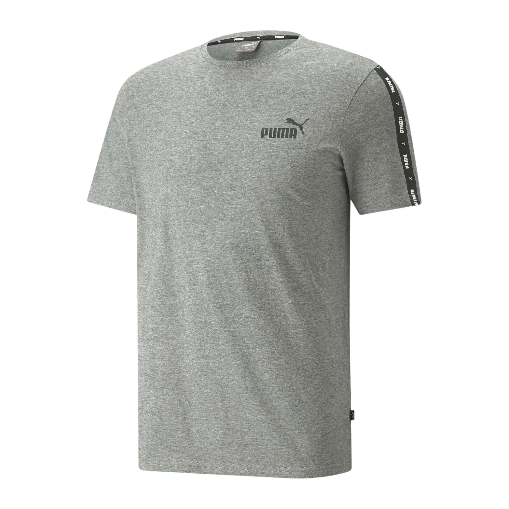 Tricou gri Puma Essentials+ Tape – produs din colecția 2Vibe